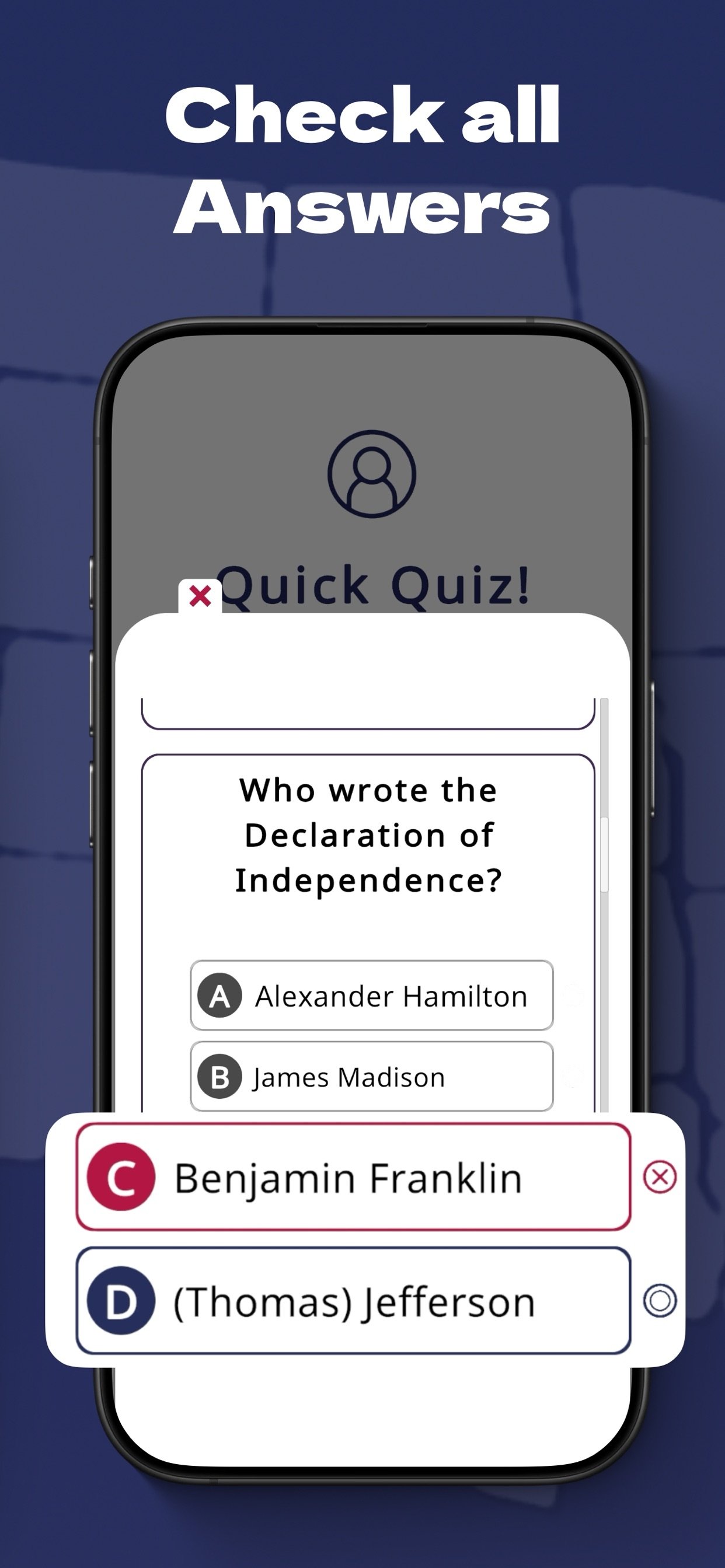 Instant feedback on every answer so mistakes stick
